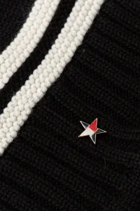 Čiapka s prímesou vlny Tommy Jeans čierna farba, AW0AW18311