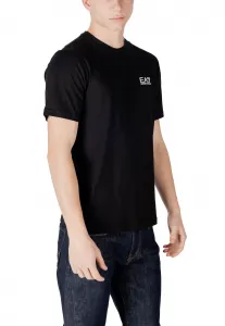 Čierne tričko EA7 s krátkym rukávom