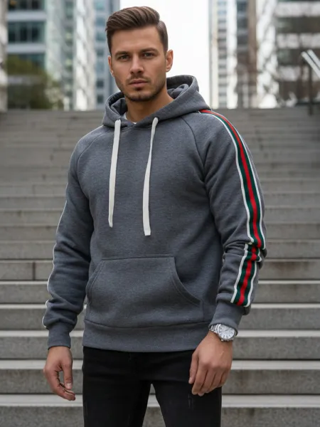 Štýlová pánska mikina s kapucňou