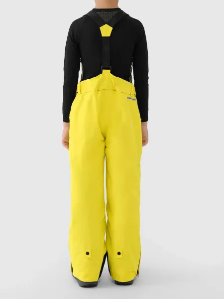 Chlapčenské lyžiarske nohavice 4F JUNIOR TROUSERS FNK M0953-4FJWAW25TFTRM0953-71S-YELLOW