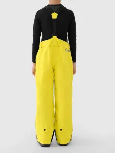 Chlapčenské lyžiarske nohavice 4F JUNIOR TROUSERS FNK M0953-4FJWAW25TFTRM0953-71S-YELLOW