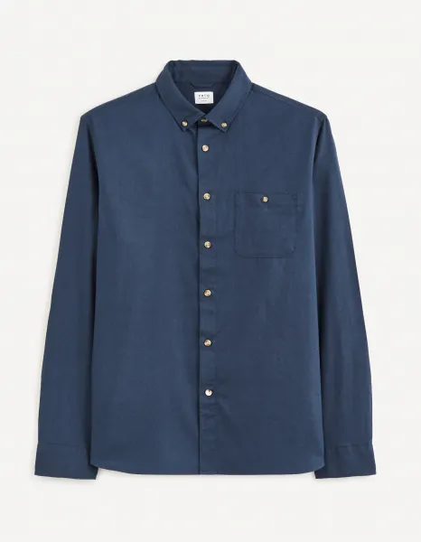 Celio Shirt twill regular Carobone - Mens
