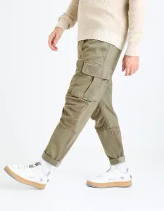 Kaki pánske nohavice Celio Fovelour