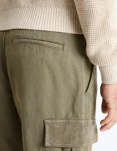 Kaki pánske nohavice Celio Fovelour