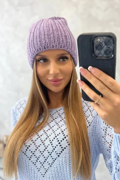 Dámska čiapka Rebeka K345 fialová