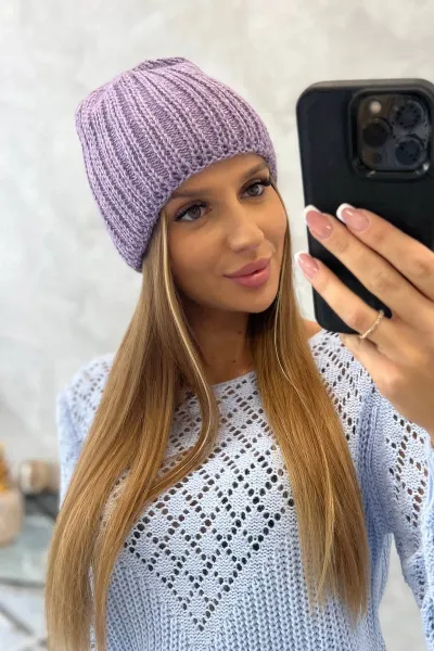 Dámska čiapka Rebeka K345 fialová