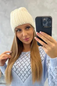 Dámska čiapka Rebeka K345 ecru