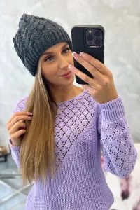 Dámska čiapka Kalina K362 tmavosivá