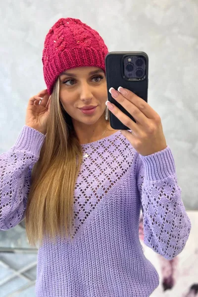 Dámska čiapka Kalina K362 fuchsia