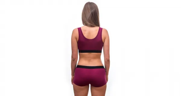 Dámska podprsenka Sensor Active merino červená (17200025) M