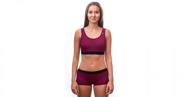 Dámska podprsenka Sensor Active merino červená (17200025) M