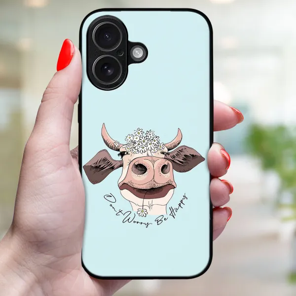 MY ART Ochranný kryt pre Apple iPhone 17 HAPPY COW (181)