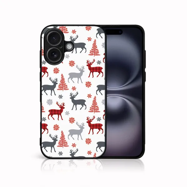 MY ART Kryt s vianočným dizajnom Apple iPhone 17 DEER (068)