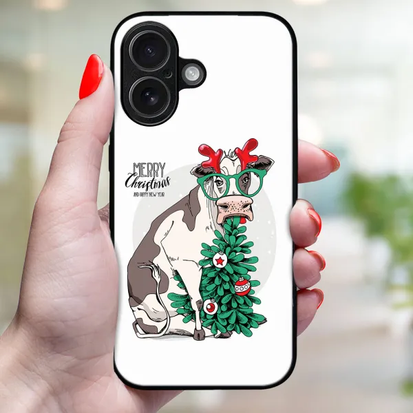 MY ART Kryt s vianočným dizajnom Apple iPhone 17 MERRY CHRISTMAS (074)