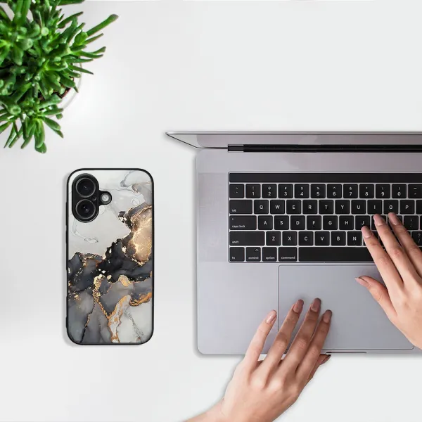 MY ART Ochranný kryt pre Apple iPhone 17 GREY MARBLE (140)