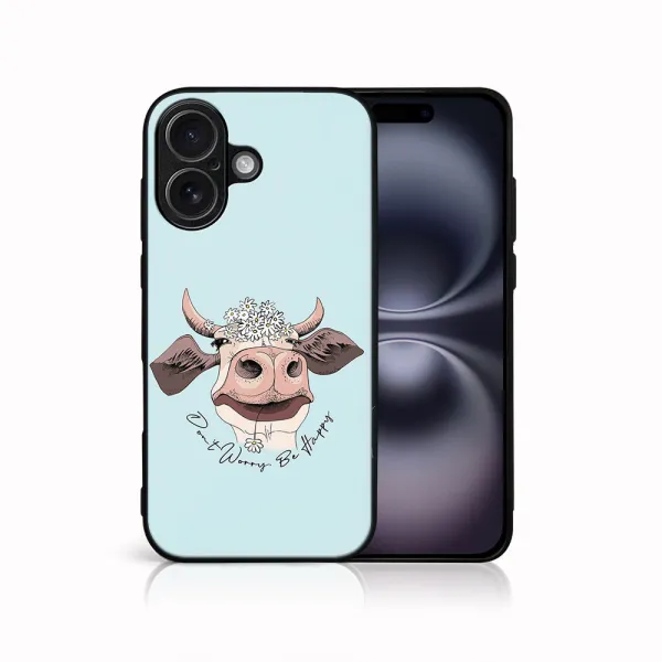 MY ART Ochranný kryt pre Apple iPhone 17 HAPPY COW (181)
