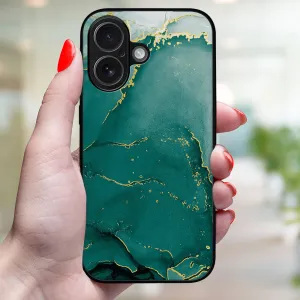 MY ART Ochranný kryt pre Apple iPhone 17 GREEN MARBLE (145)
