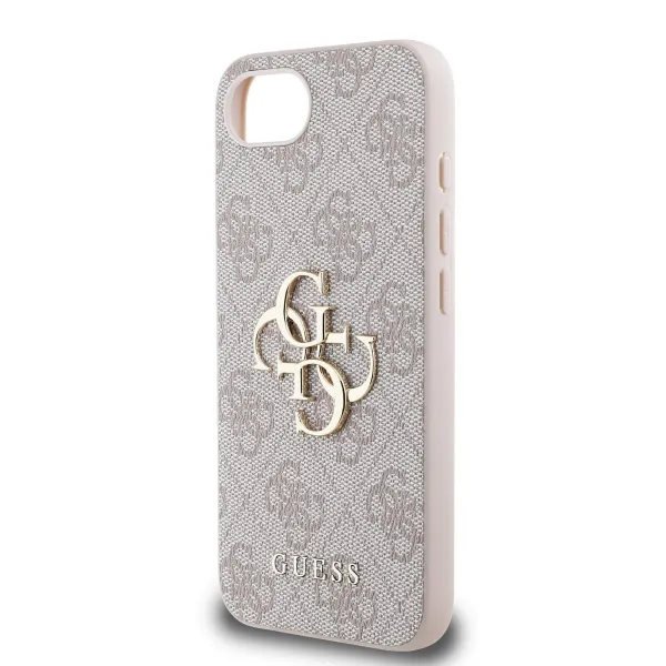 GUESS 4G METAL Ochranný obal pre Apple iPhone 16e / iPhone 17e PINK