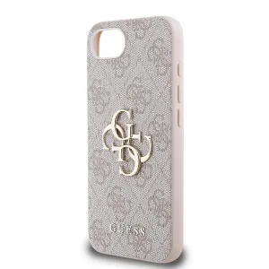 GUESS 4G METAL Ochranný obal pre Apple iPhone 16e / iPhone 17e PINK
