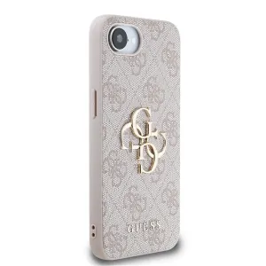 GUESS 4G METAL Ochranný obal pre Apple iPhone 16e / iPhone 17e PINK