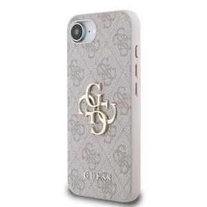 GUESS 4G METAL Ochranný obal pre Apple iPhone 16e / iPhone 17e PINK