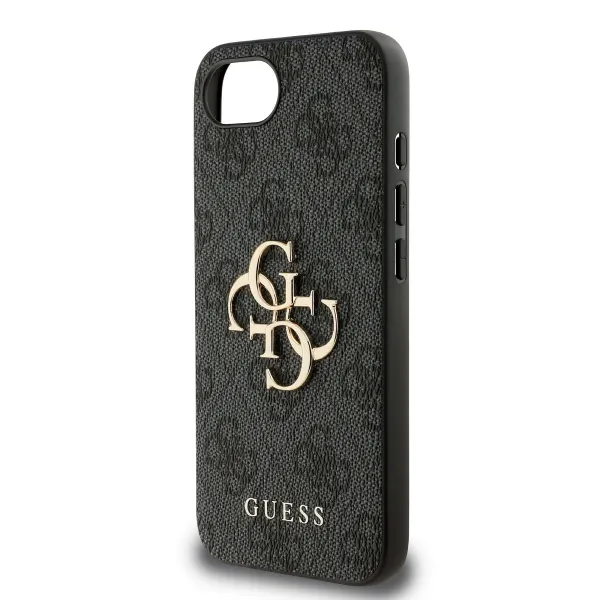 GUESS 4G METAL Ochranný obal pre Apple iPhone 16e / iPhone 17e GREY