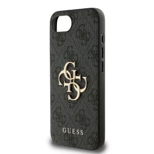 GUESS 4G METAL Ochranný obal pre Apple iPhone 16e / iPhone 17e GREY