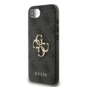 GUESS 4G METAL Ochranný obal pre Apple iPhone 16e / iPhone 17e GREY