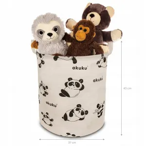 Akuku skladací kôš na hračky Panda