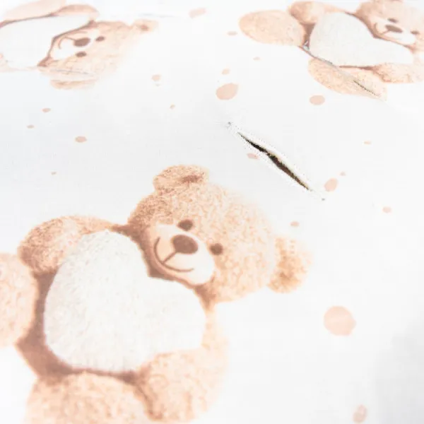 Zateplená zavinovačka do autosedačky New Baby Love Teddy Bear beige