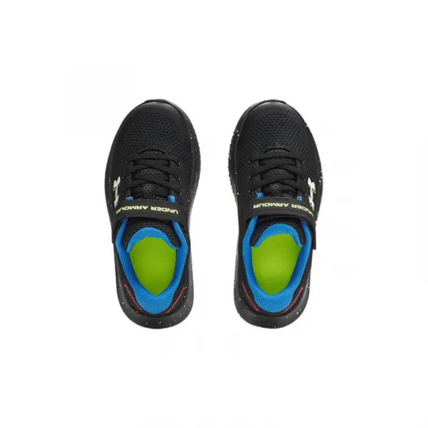 Chlapčenská športová obuv (tréningová) UNDER ARMOUR UA BPS Surge 4 AC K black high vis yellow white