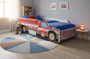 ArtAdrk Detská auto posteľ FIRE TRUCK Prevedenie: 80 x 160 cm