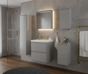 ArtDef Kúpeľňový komplet DIAMENTE 60/1 sivý lesk