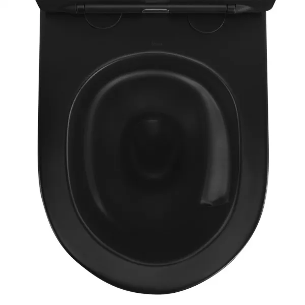 REA - Závesná WC misa Carlo Mini Tornado NF BLACK MATT REA-C3000