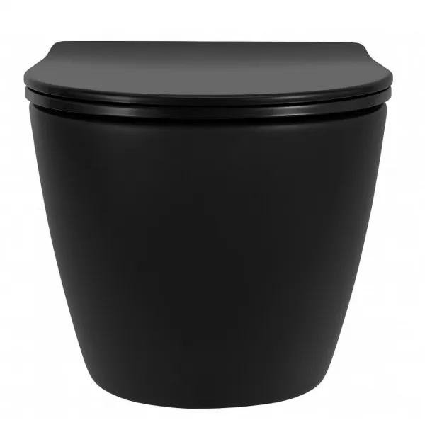 REA - Závesná WC misa Carlo Mini Tornado NF BLACK MATT REA-C3000