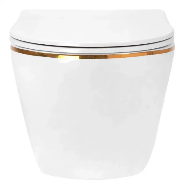 REA - Závesná WC misa Carlo Mini Tornado NF GOLD EDGE REA-C6806