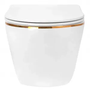 REA - Závesná WC misa Carlo Mini Tornado NF GOLD EDGE REA-C6806