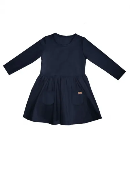 Dievčenské šaty 1F GIRLS COLORS s dlhým rukávom