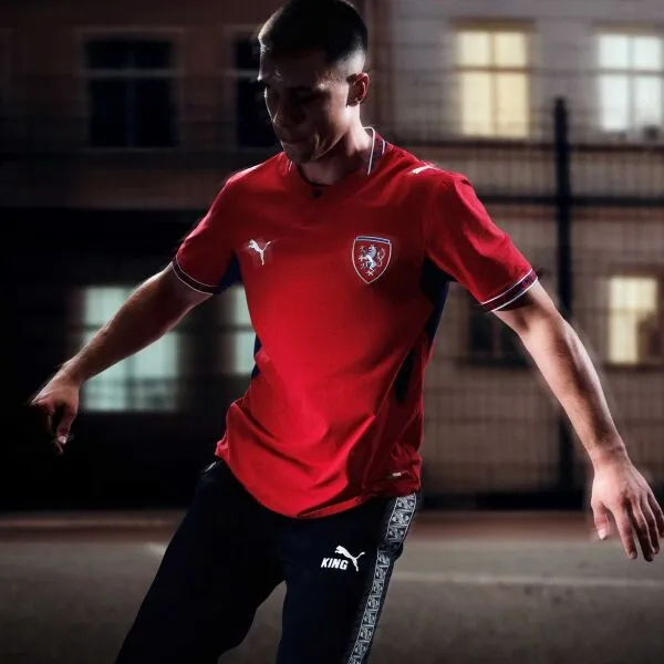 Puma FACR HOME JERSEY REPLICA Replika futbalového dresu, červená, veľkosť