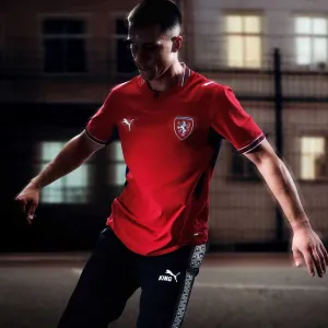 Puma FACR HOME JERSEY REPLICA Replika futbalového dresu, červená, veľkosť
