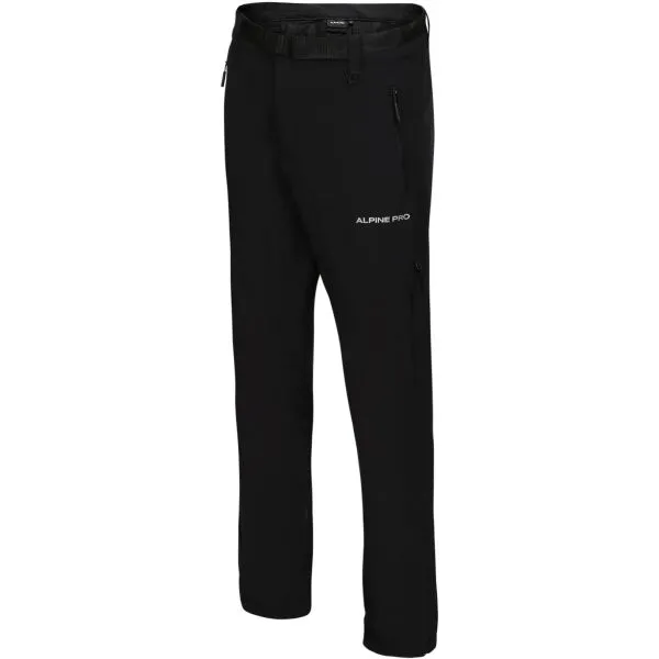 ALPINE PRO OKEM Pánske outdoorové nohavice, čierna, veľkosť
