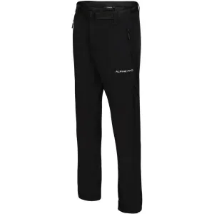 ALPINE PRO OKEM Pánske outdoorové nohavice, čierna, veľkosť
