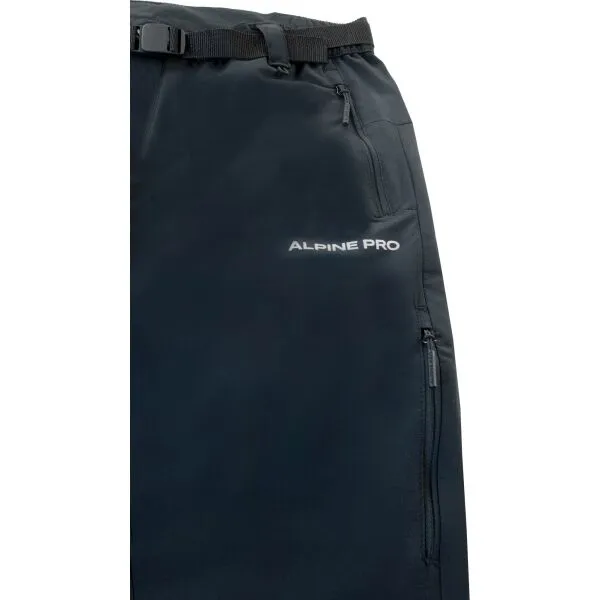 ALPINE PRO OKEM Pánske outdoorové nohavice, čierna, veľkosť