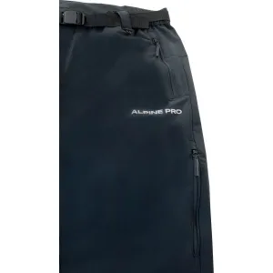 ALPINE PRO OKEM Pánske outdoorové nohavice, čierna, veľkosť