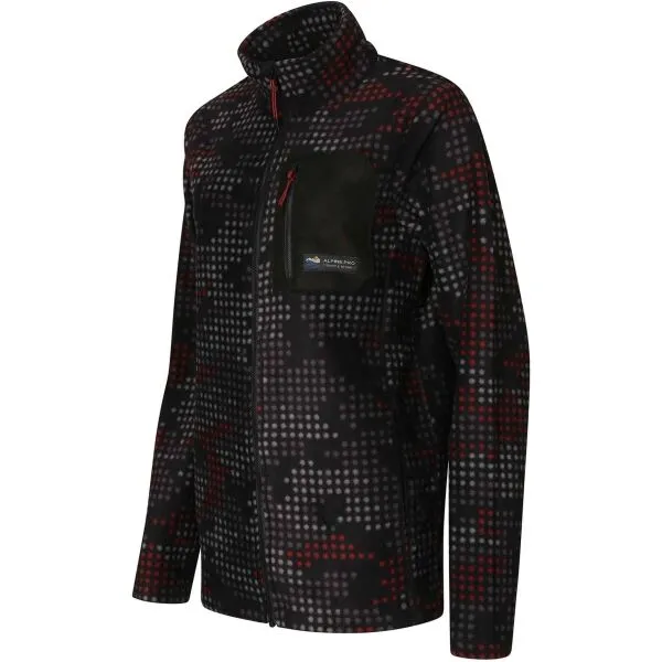 ALPINE PRO OKRAD Pánska outdoorová mikina, čierna, veľkosť