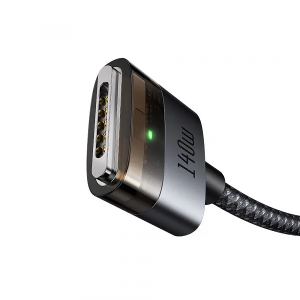 Mcdodo Magnetický kábel (CA-2070) USB-C - MagSafe 3, 140W, LED indikátor, 2 m, čierny