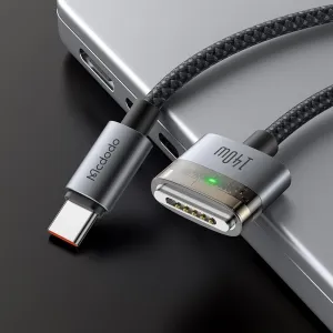 Mcdodo Magnetický kábel (CA-2070) USB-C - MagSafe 3, 140W, LED indikátor, 2 m, čierny