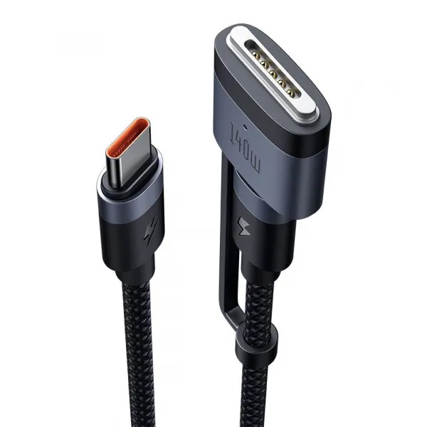 Mcdodo 2v1 dátový kábel (CA-0140) USB-C - USB-C + MagSafe 3, 240W, LED indikátor, 2 m, čierny