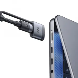 Mcdodo 2v1 dátový kábel (CA-0140) USB-C - USB-C + MagSafe 3, 240W, LED indikátor, 2 m, čierny