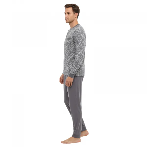 Pánske pyžamo Gianvaglia viacfarebné (2501/grey) M